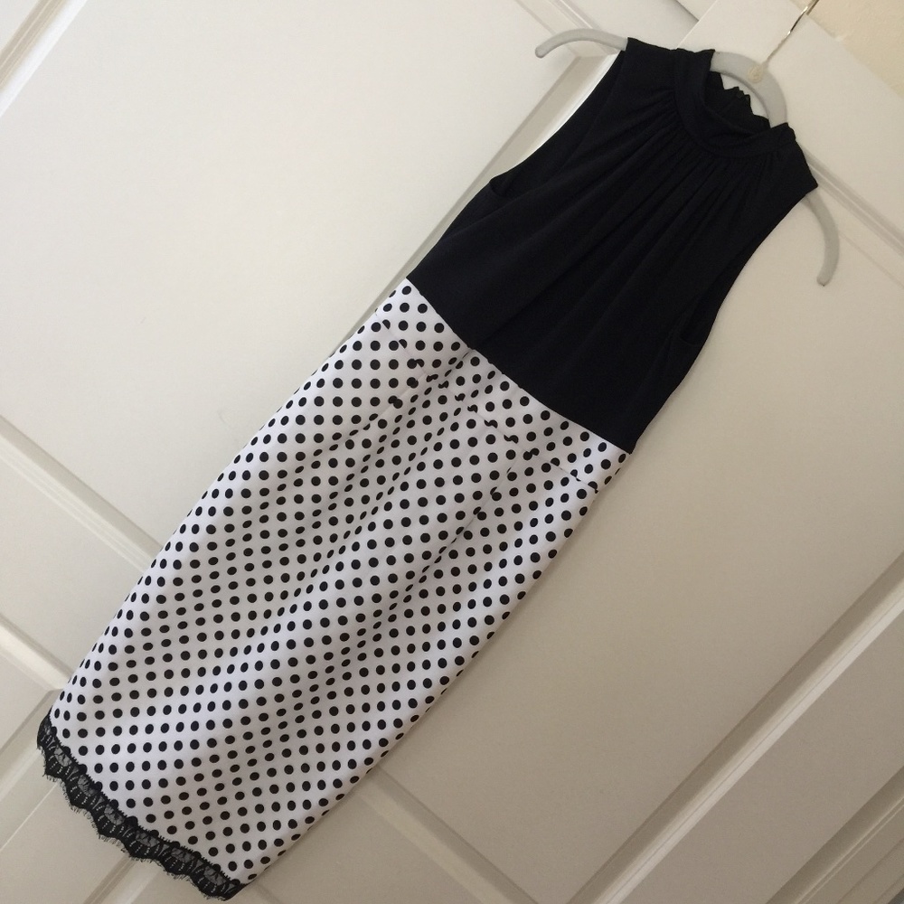 Polka Dot Pencil Dress